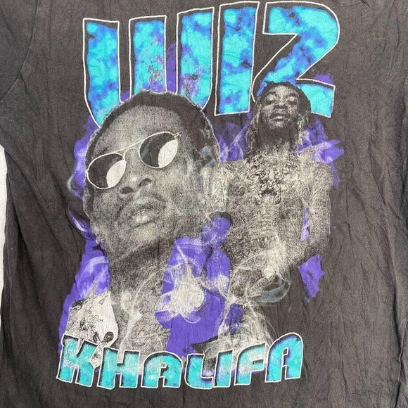 Wiz Khalifa Graphic Tee Thrifted Vintage Style Size S - Picture 4 of 10